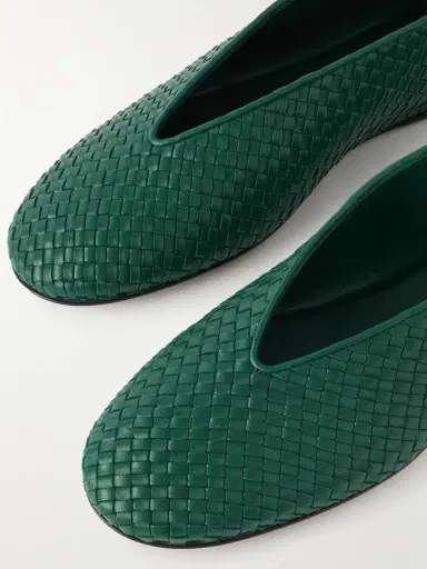Bottega Veneta Rosa Intrecciato Leather Ballet Flats | Thumbnail 4 Bottega Veneta Rosa Intrecciato Leather Ballet Flats | Thumbnail 4