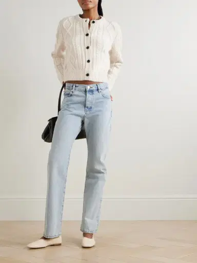Frame Cable-knit Cashmere Cardigan | Thumbnail 2 Frame Cable-knit Cashmere Cardigan | Thumbnail 2