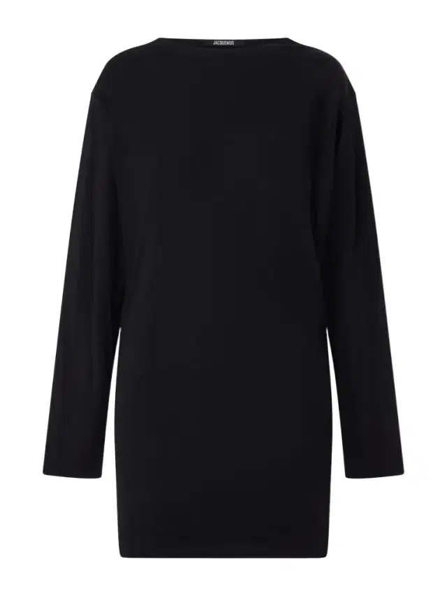 The Mistral Open-back Draped Jersey Mini Dress