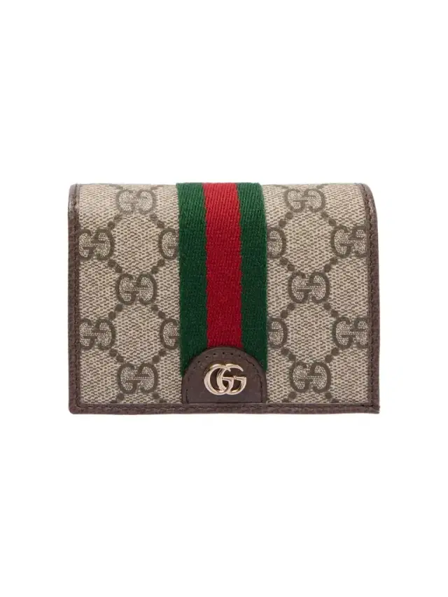 Ophidia Leather-trimmed Printed Coated-canvas Wallet