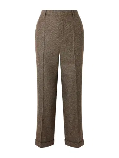 Loro Piana Louis Cropped Wool And Cashmere-blend Straight-leg Pants | Thumbnail 1 Loro Piana Louis Cropped Wool And Cashmere-blend Straight-leg Pants | Thumbnail 1