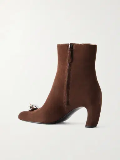 Tory Burch Pierced Xl Embellished Suede Ankle Boots | Thumbnail 3