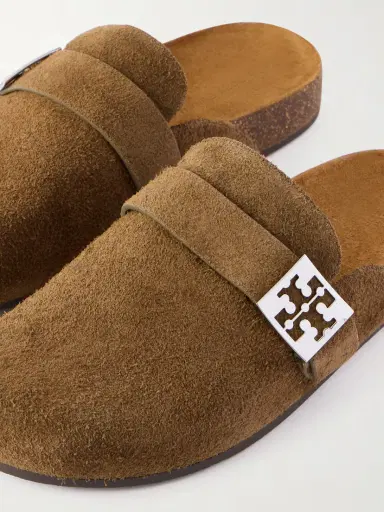 Tory Burch Mellow Embellished Suede Clogs | Thumbnail 5
