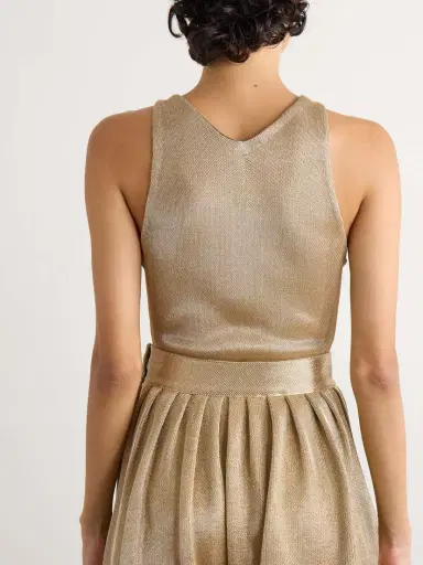 Alaïa Metallic Knitted Bodysuit | Thumbnail 3 Alaïa Metallic Knitted Bodysuit | Thumbnail 3