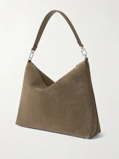 TOTEME Bevel Medium Textured-suede Tote | Thumbnail 3