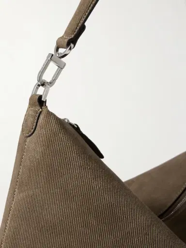 TOTEME Bevel Medium Textured-suede Tote | Thumbnail 4