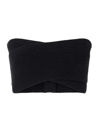 Balmain Strapless Ribbed-knit Top | Thumbnail 1