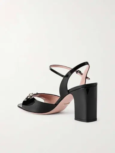 Gucci Horsebit-embellished Patent-leather Sandals | Thumbnail 3