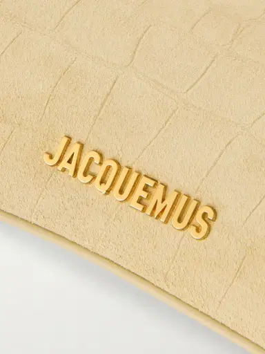 Jacquemus Le Bisou Perle Embellished Leather-trimmed Croc-effect Suede Shoulder Bag | Thumbnail 5 Jacquemus Le Bisou Perle Embellished Leather-trimmed Croc-effect Suede Shoulder Bag | Thumbnail 5