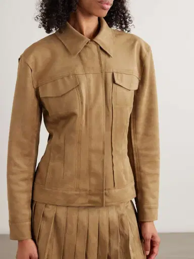 Norma Kamali Paneled Brushed Jacket | Thumbnail 3