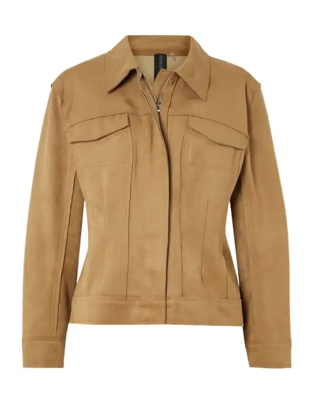Paneled Brushed Jacket