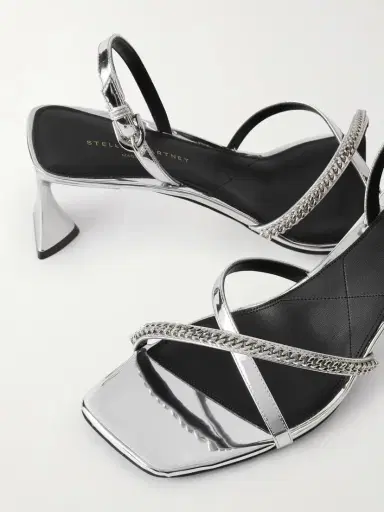 Stella McCartney Elsa Embellished Mirrored Slingback Sandals | Thumbnail 5 Stella McCartney Elsa Embellished Mirrored Slingback Sandals | Thumbnail 5