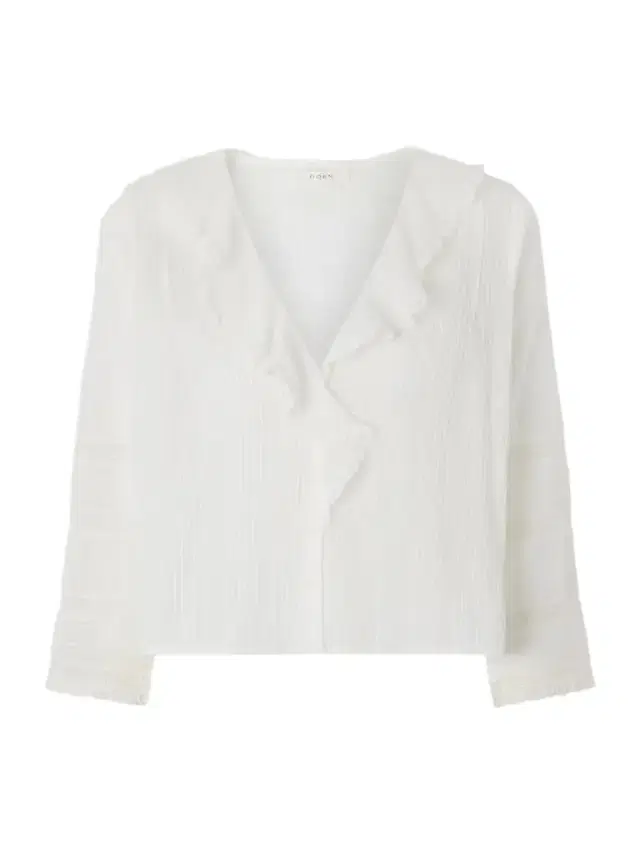 Huguette Ruffled Pleated Lace-trimmed Organic Cotton Blouse