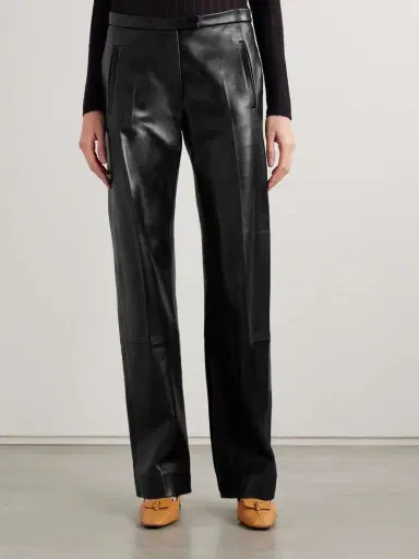 Khaite Miles Leather Straight-leg Pants | Thumbnail 3 Khaite Miles Leather Straight-leg Pants | Thumbnail 3
