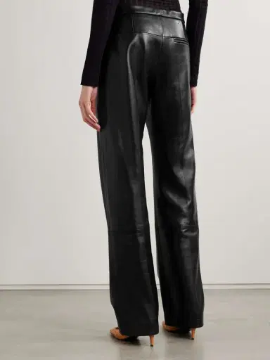 Khaite Miles Leather Straight-leg Pants | Thumbnail 4 Khaite Miles Leather Straight-leg Pants | Thumbnail 4