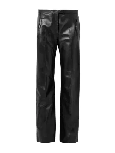 Khaite Miles Leather Straight-leg Pants | Thumbnail 1 Khaite Miles Leather Straight-leg Pants | Thumbnail 1