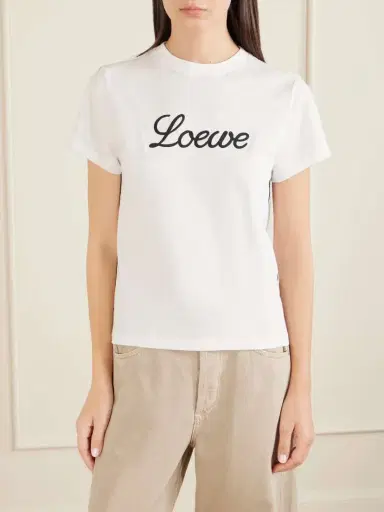 Loewe Embroidered Cotton-jersey T-shirt | Thumbnail 3 Loewe Embroidered Cotton-jersey T-shirt | Thumbnail 3