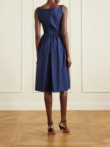 Vivienne Westwood Sunday Gathered Cotton-poplin Midi Dress | Thumbnail 3