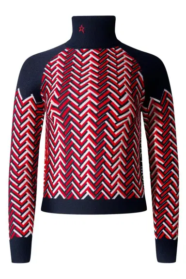 Perfect Moment Chunky Chevron Turtleneck Sweater | Thumbnail 1