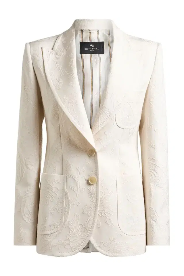 Etro Fitted Peak Lapel Jacket
