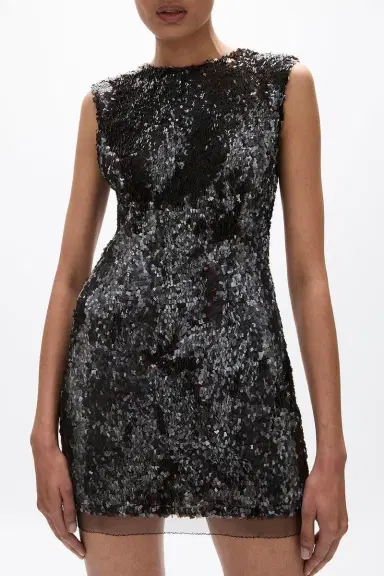 RACHEL GILBERT Kaia Mini Dress - Chocolate | Thumbnail 4