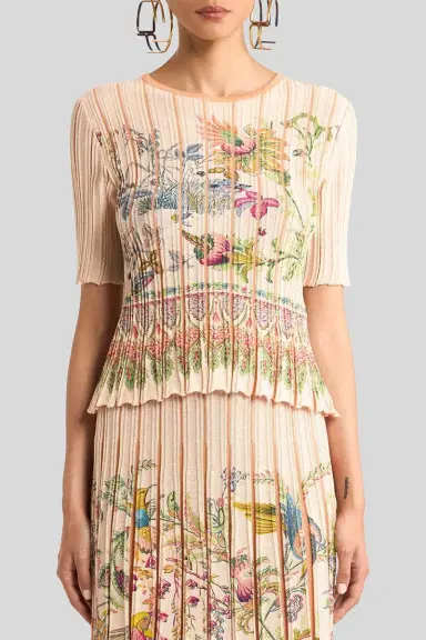 Etro Knit Pleading Crop Top | Thumbnail 2