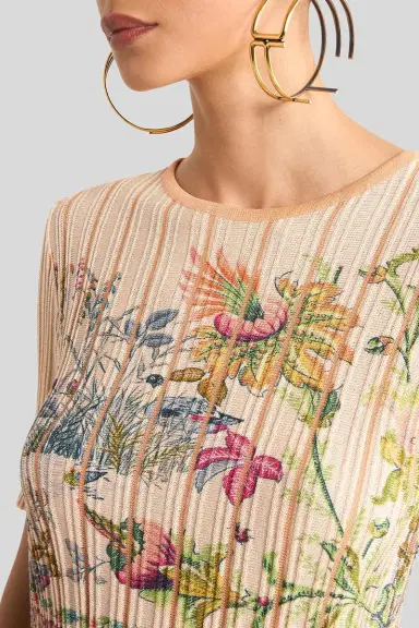 Etro Knit Pleading Crop Top | Thumbnail 3