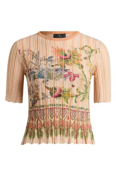 Etro Knit Pleading Crop Top | Thumbnail 1