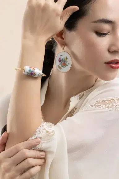 Marla Aaron Nymphenburg Trundle Lock Bracelet | Thumbnail 3 Marla Aaron Nymphenburg Trundle Lock Bracelet | Thumbnail 3
