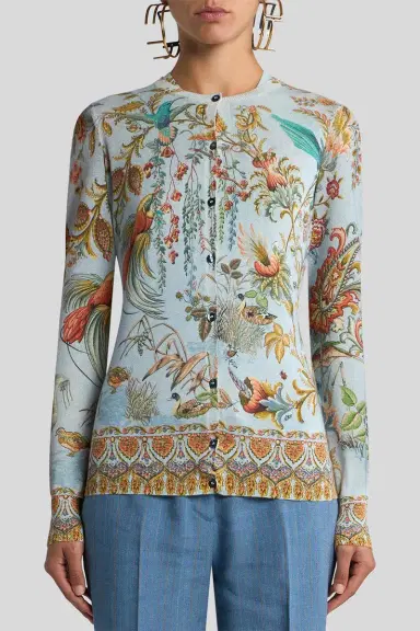 Etro Printed Slim Fit Cardigan | Thumbnail 2