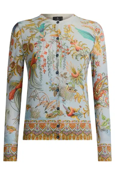 Etro Printed Slim Fit Cardigan | Thumbnail 1