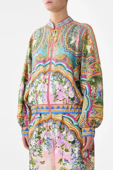 Camilla Shirred Cuff Bomber Jacket | Thumbnail 2 Camilla Shirred Cuff Bomber Jacket | Thumbnail 2