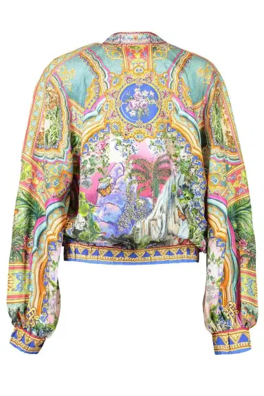 Camilla Shirred Cuff Bomber Jacket | Thumbnail 4 Camilla Shirred Cuff Bomber Jacket | Thumbnail 4