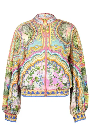 Camilla Shirred Cuff Bomber Jacket | Thumbnail 1 Camilla Shirred Cuff Bomber Jacket | Thumbnail 1