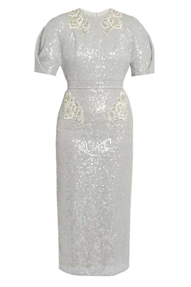 Short Sleeve Midi Cocktail Dress