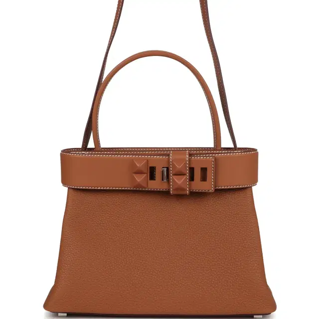 HERMÈS Hermes Medor Bag Gold Togo and Swift Palladium Hardware
