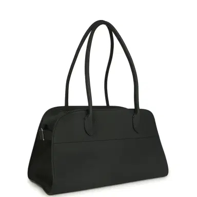 The Row The Row Shoulder Margaux 12 Dark Pine Calfskin Silver Hardware | Thumbnail 2 The Row The Row Shoulder Margaux 12 Dark Pine Calfskin Silver Hardware | Thumbnail 2