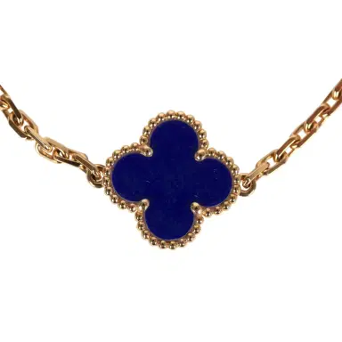 Van Cleef & Arpels Van Cleef & Arpels Limited Edition "Vendome" Vintage Alhambra Diamond Bracelet and Blue Sevres Porcelain | Thumbnail 4 Van Cleef & Arpels Van Cleef & Arpels Limited Edition "Vendome" Vintage Alhambra Diamond Bracelet and Blue Sevres Porcelain | Thumbnail 4
