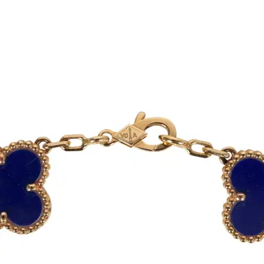 Van Cleef & Arpels Van Cleef & Arpels Limited Edition "Vendome" Vintage Alhambra Diamond Bracelet and Blue Sevres Porcelain | Thumbnail 5 Van Cleef & Arpels Van Cleef & Arpels Limited Edition "Vendome" Vintage Alhambra Diamond Bracelet and Blue Sevres Porcelain | Thumbnail 5