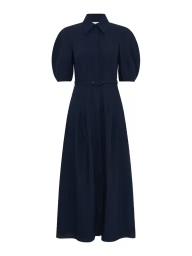Gabriela Hearst Maude Pleated Midi Shirtdress | Thumbnail 1