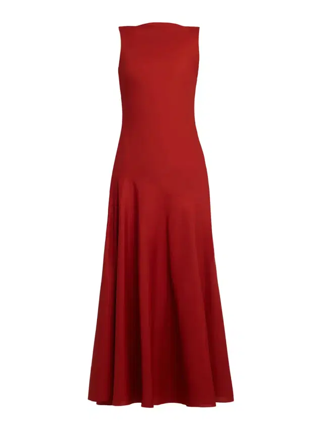 Adam Lippes Ren Cotton Poplin Midi Dress