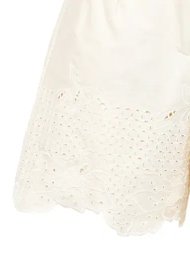 Loretta Caponi Rocchetta Cotton Eyelet Shorts | Thumbnail 3 Loretta Caponi Rocchetta Cotton Eyelet Shorts | Thumbnail 3