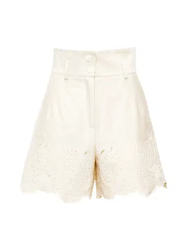 Loretta Caponi Rocchetta Cotton Eyelet Shorts | Thumbnail 1 Loretta Caponi Rocchetta Cotton Eyelet Shorts | Thumbnail 1