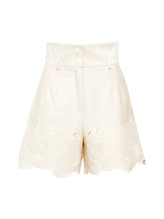 Rocchetta Cotton Eyelet Shorts