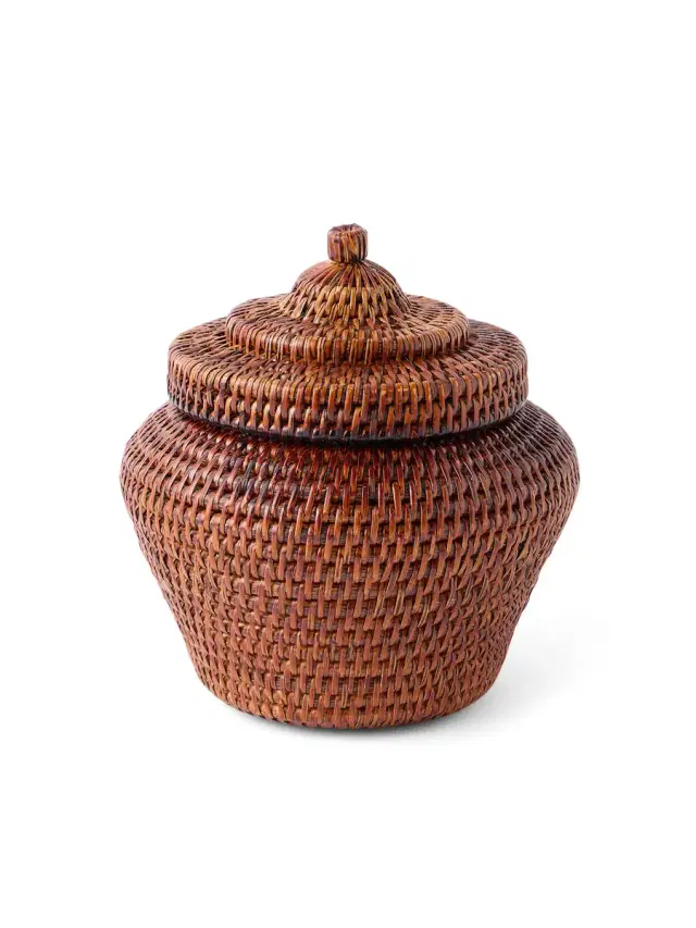 Cabana Terra Vimini Woven Candle Holder