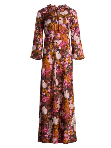 SACHIN & BABI Women's Daria Floral A-Line Gown - Kaleidoscope - Size 0 | Thumbnail 1