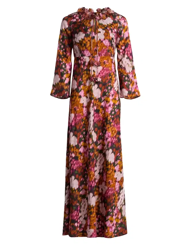 SACHIN BABI Women's Daria Floral A-Line Gown - Kaleidoscope