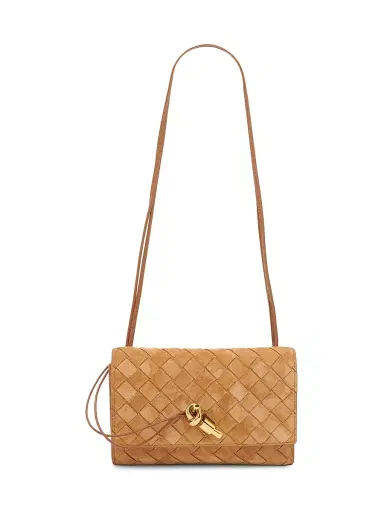 Bottega Veneta Women's Andiamo Intrecciato Suede Pouch | Thumbnail 5