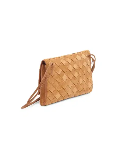 Bottega Veneta Women's Andiamo Intrecciato Suede Pouch | Thumbnail 6