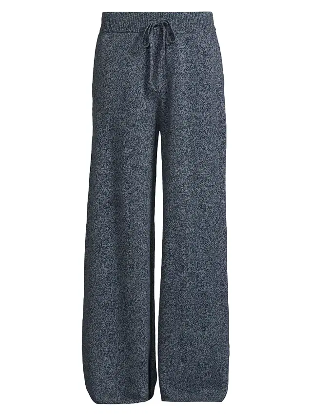 The Elder Statesman Men's Breakwater Marl Knit Pants - Storm Twist